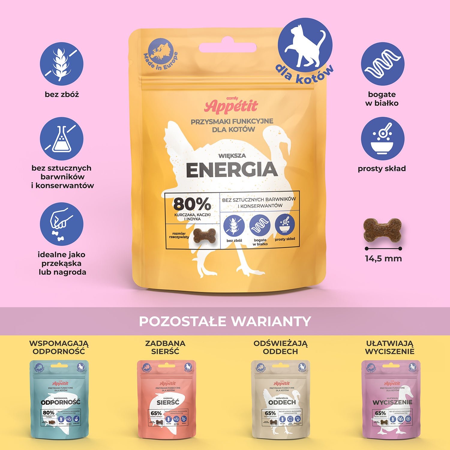 Comfy appetit – kot większa energia (70g)