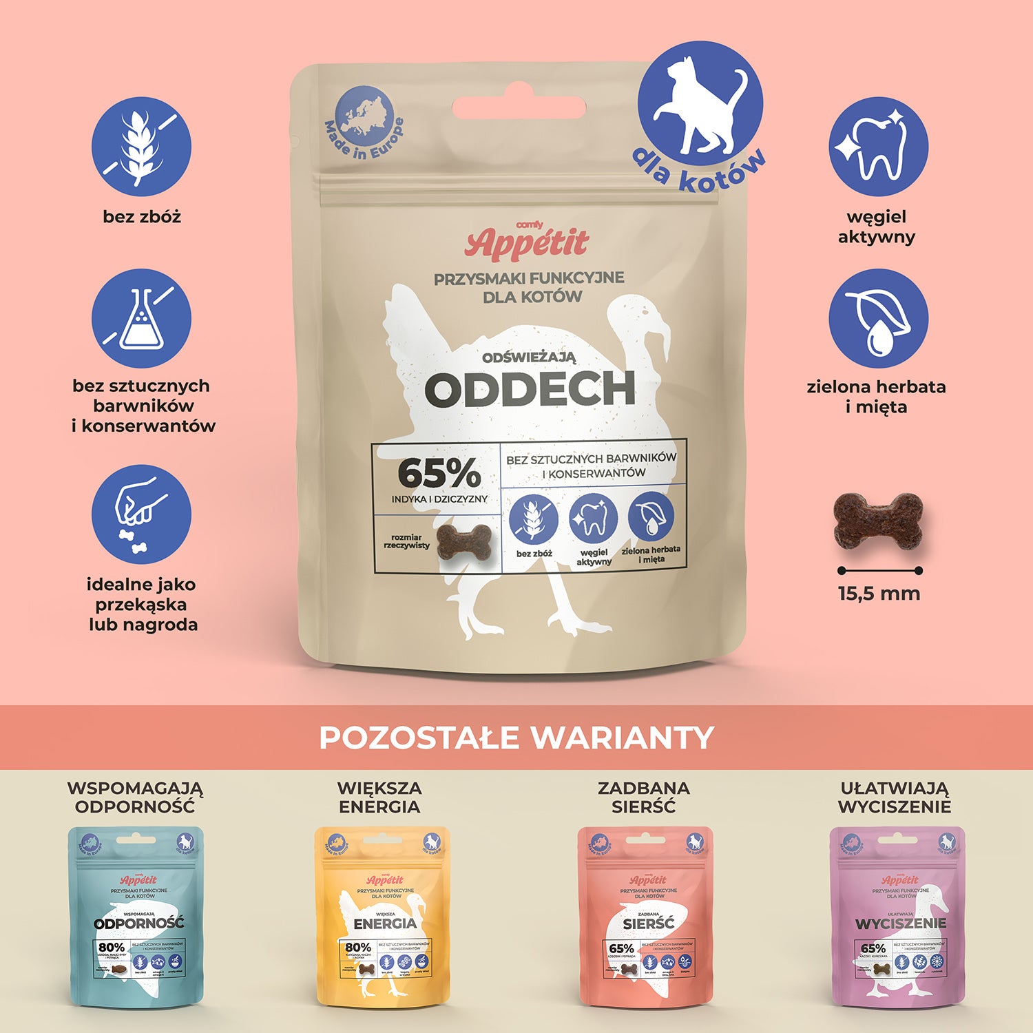 Comfy appetit – kot odświeżają oddech (70g)