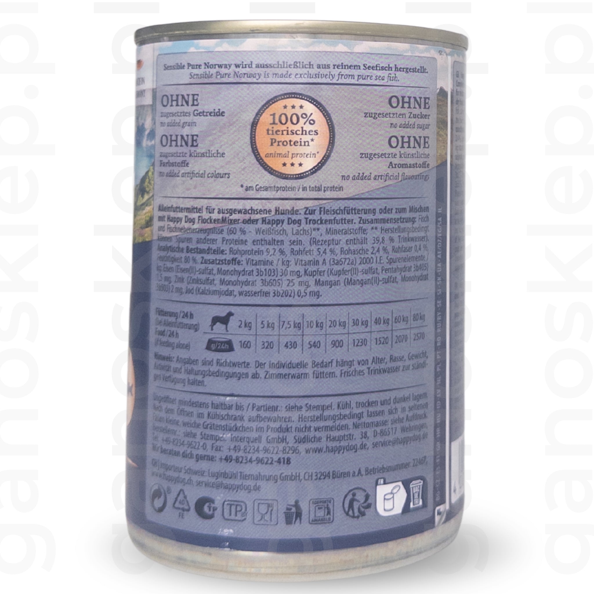Happy Dog Sensible Pure Norway mokra karma Łosoś (200g, 400g)