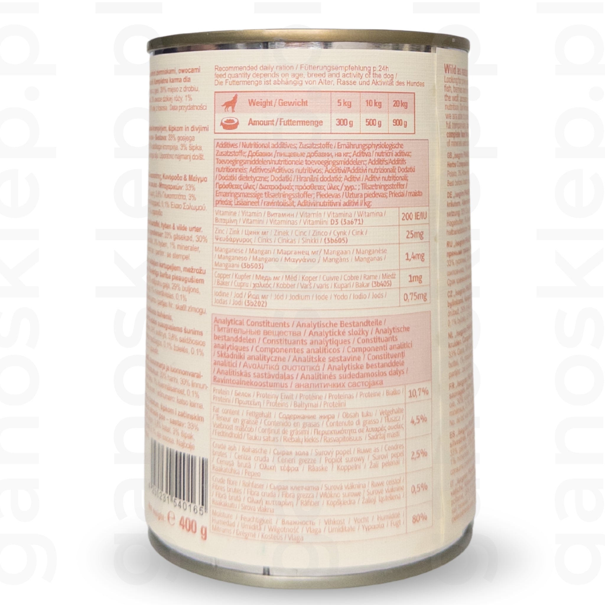 Isegrim Gęś + Bataty, Owoce Dzikiej Róży i Zioła dla Psa (400g)