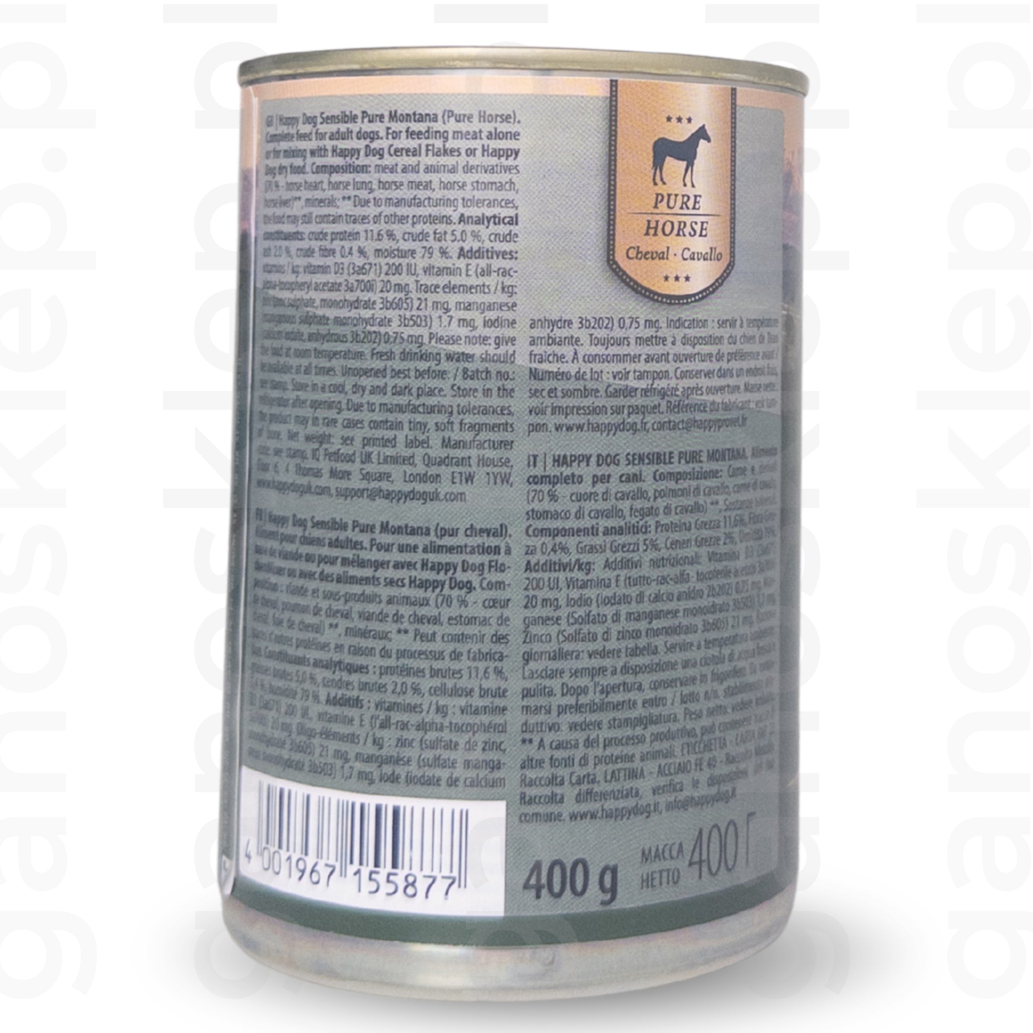 Happy Dog Sensible Pure Montana mokra karma Konina (200g, 400g, 800g)