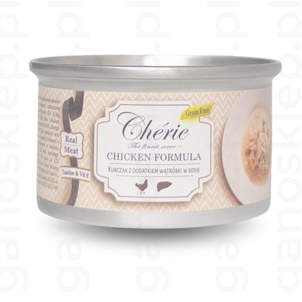 Cherie real meat Mieszanka kurczaka i wątroby (80g)