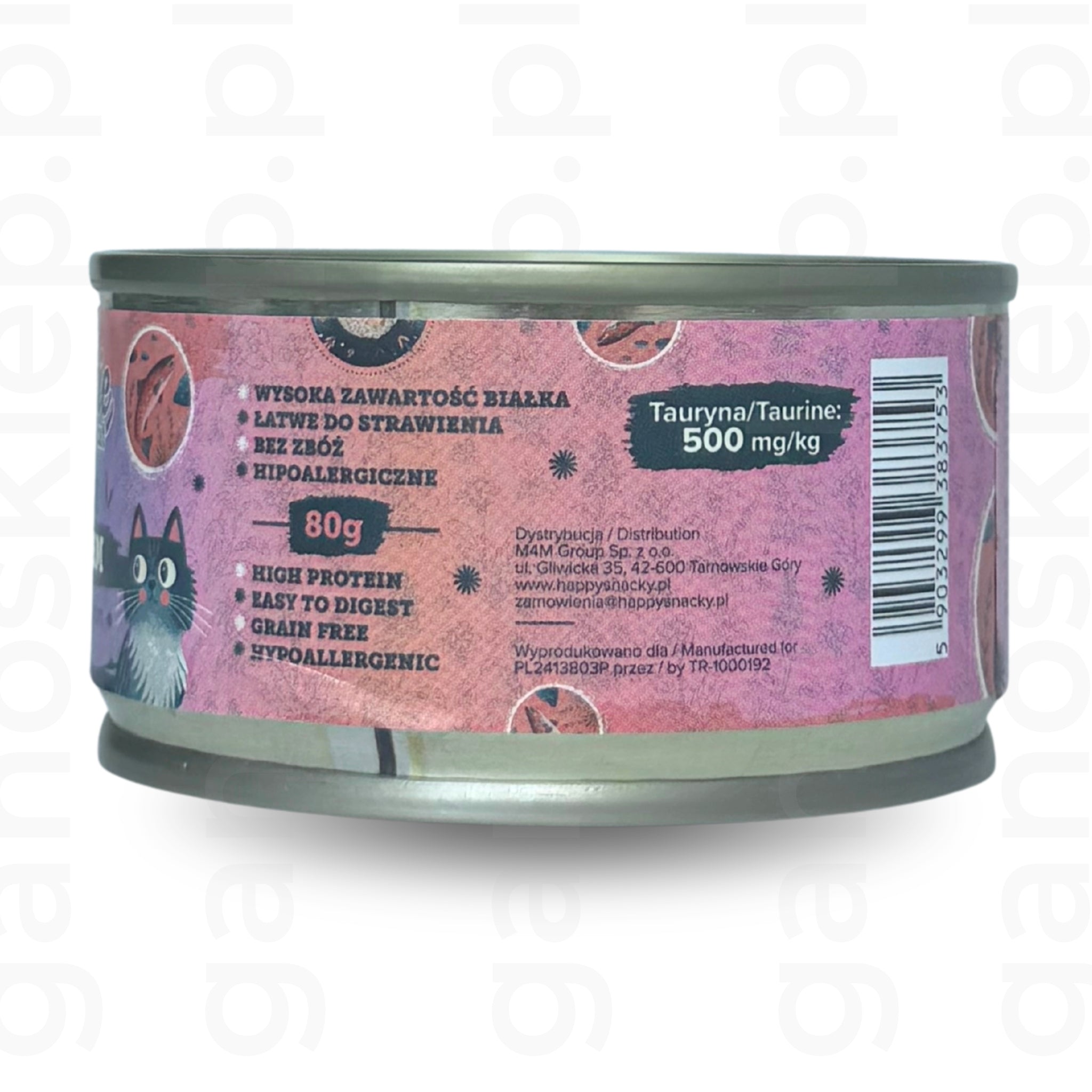 ŁAPSIE mokra karma kurczak z łososiem w bulionie (80g)