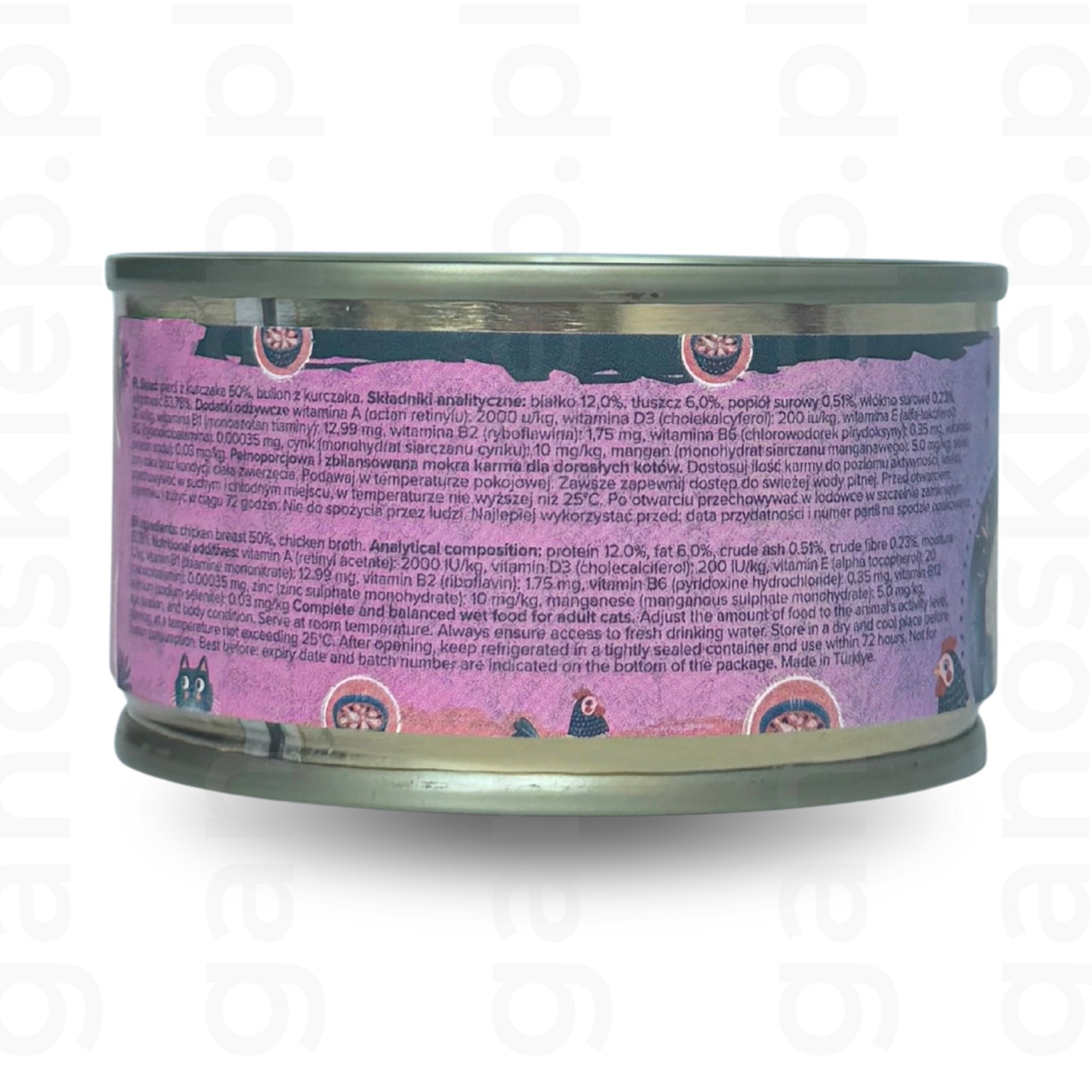ŁAPSIE mokra karma dla kota Kurczak w bulionie (80g)