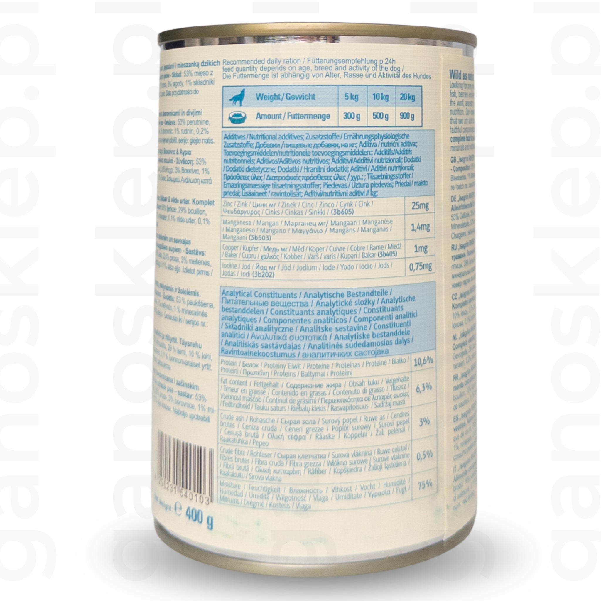 Isegrim Łosoś z Kaszą Jaglaną, Borówki i Dzikie Zioła dla Psa (400g)