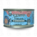 ŁAPSIE mokra karma tuńczyk z łososiem w bulionie (80g)