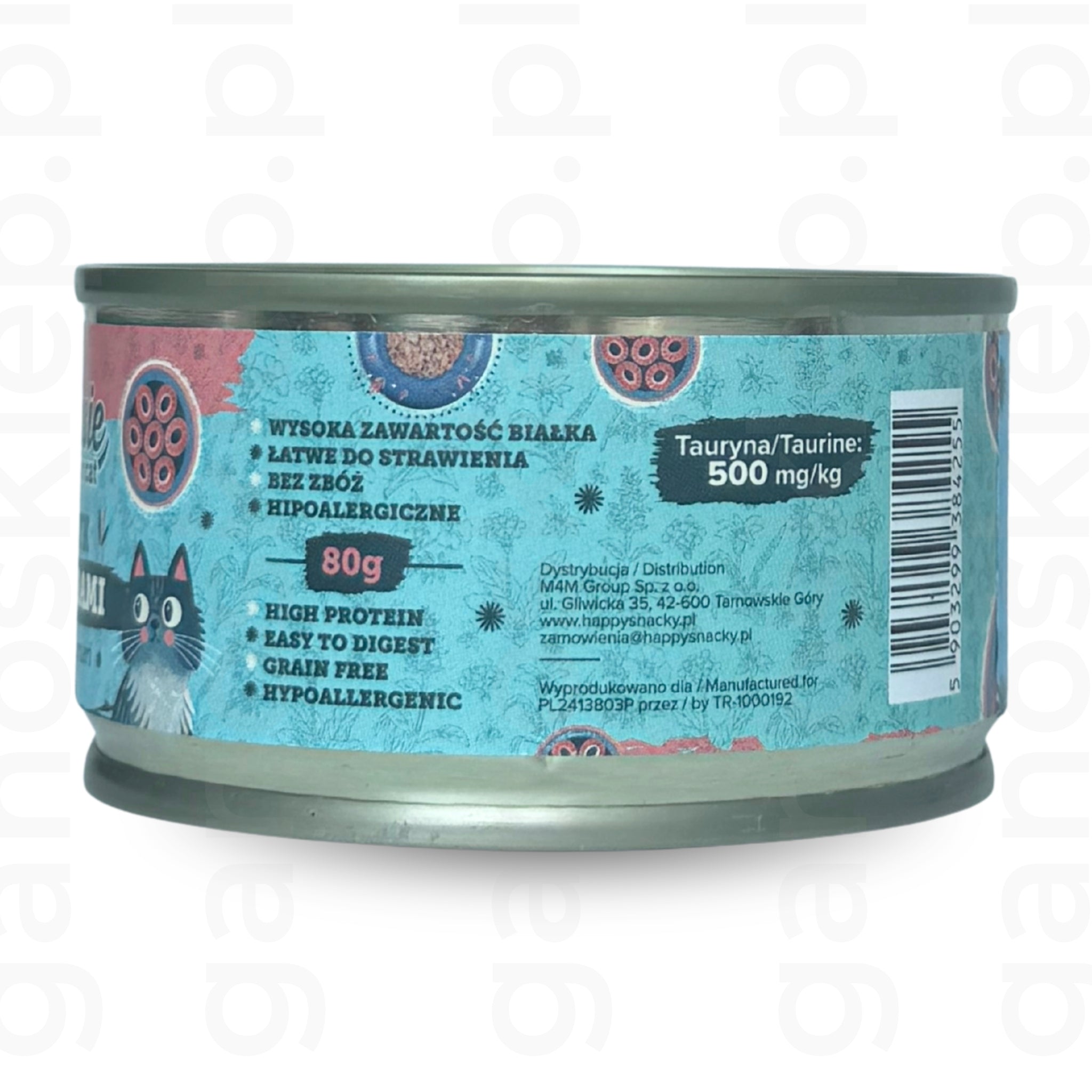 ŁAPSIE mokra karma tuńczyk z kalmarami w bulionie (80g)