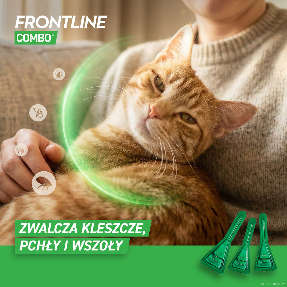 Frontline Combo Spot-on dla kotów (3 pipety x 0,5ml)