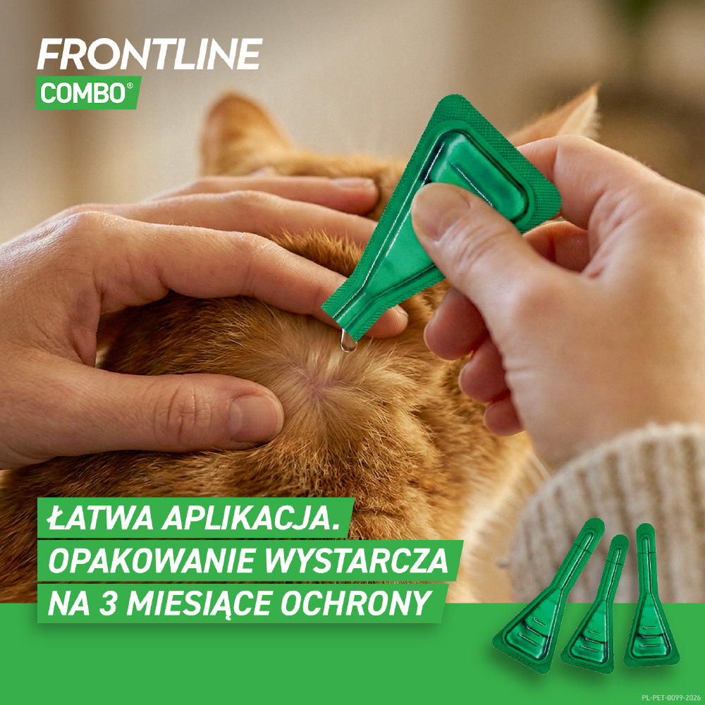 Frontline Combo Spot-on dla kotów (3 pipety x 0,5ml)