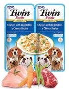 Inaba Twin Packs – kurczak, warzywa i ser w bulionie z kurczaka (2x40g)