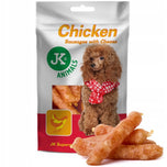 JK ANIMALS Chicken Sausages & Cheese Meat Snack – kiełbaski kurczaka z serem (80g)