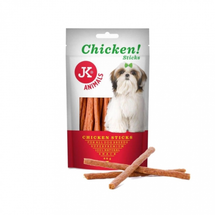 JK ANIMALS Chicken Sticks Meat Snack – paluszki z kurczaka (80g)