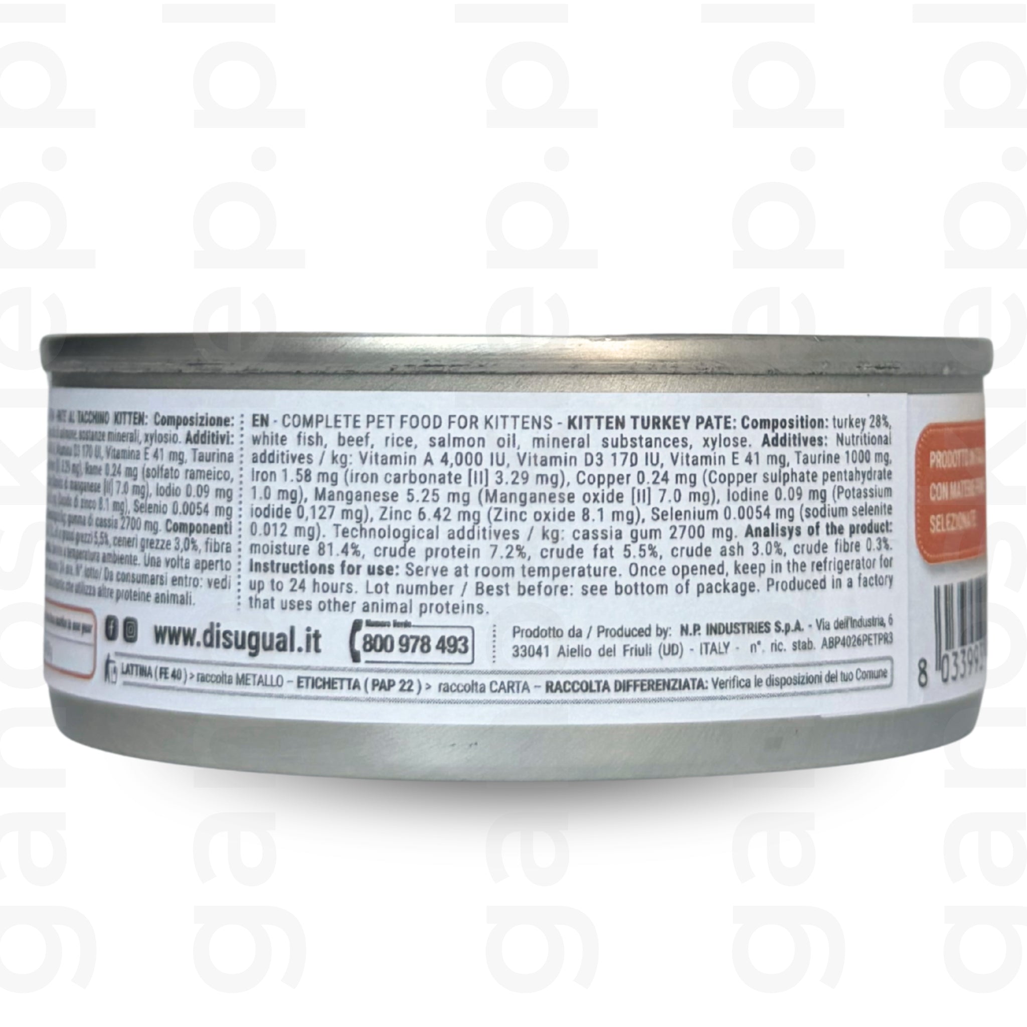 Dla kociąt DISUGUAL MiniMe Kitten – Indyk (85g)