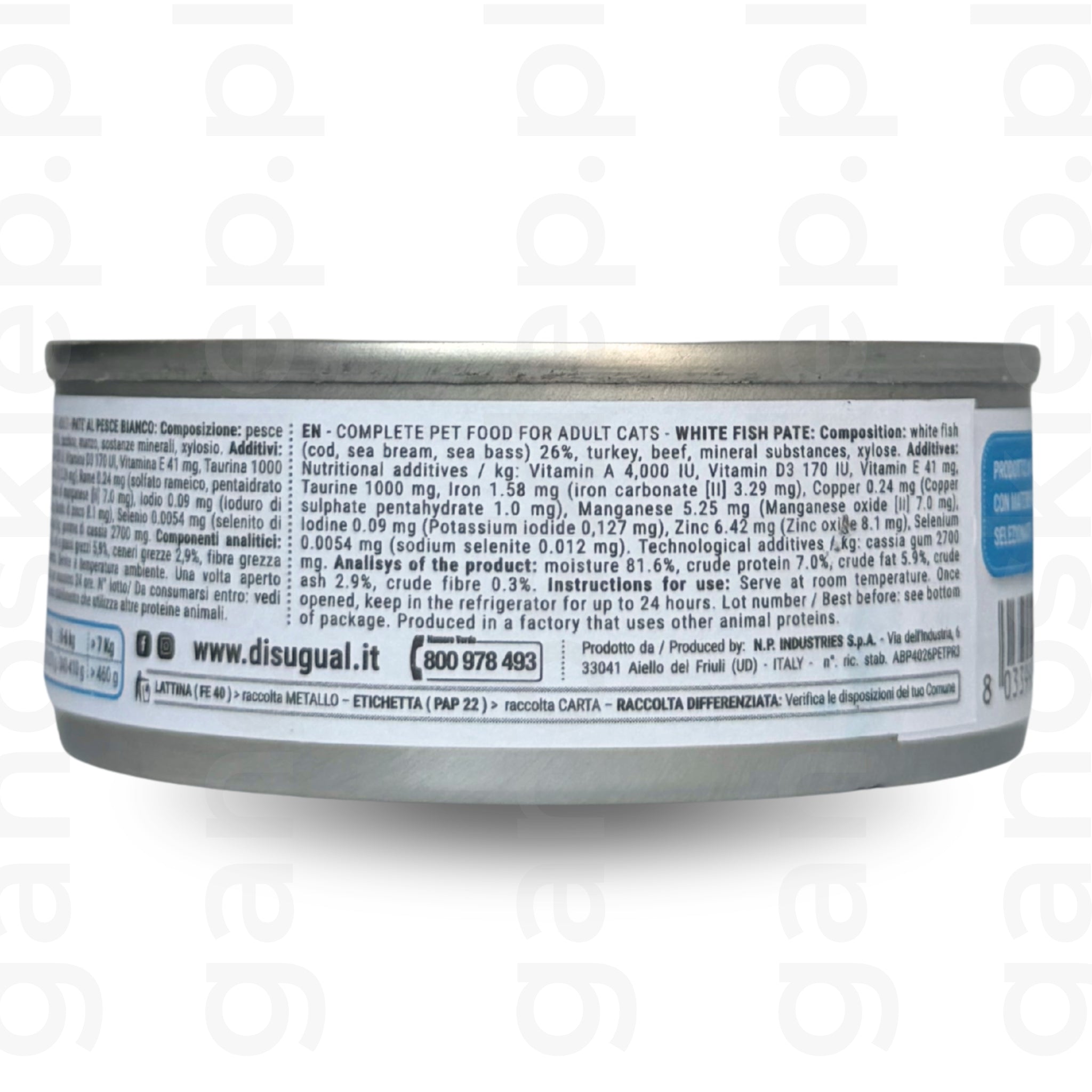 DISUGUAL MiniMe Sterilized – Biała ryba (85g)