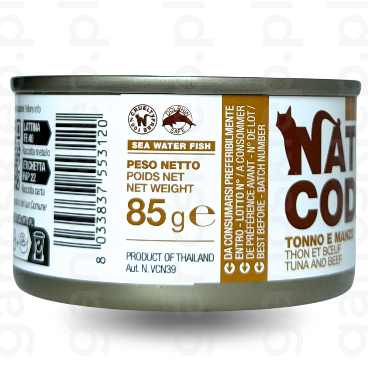 NATURAL CODE Cat 12 – tuńczyk i wołowina (85g)  mokra karma dla kota