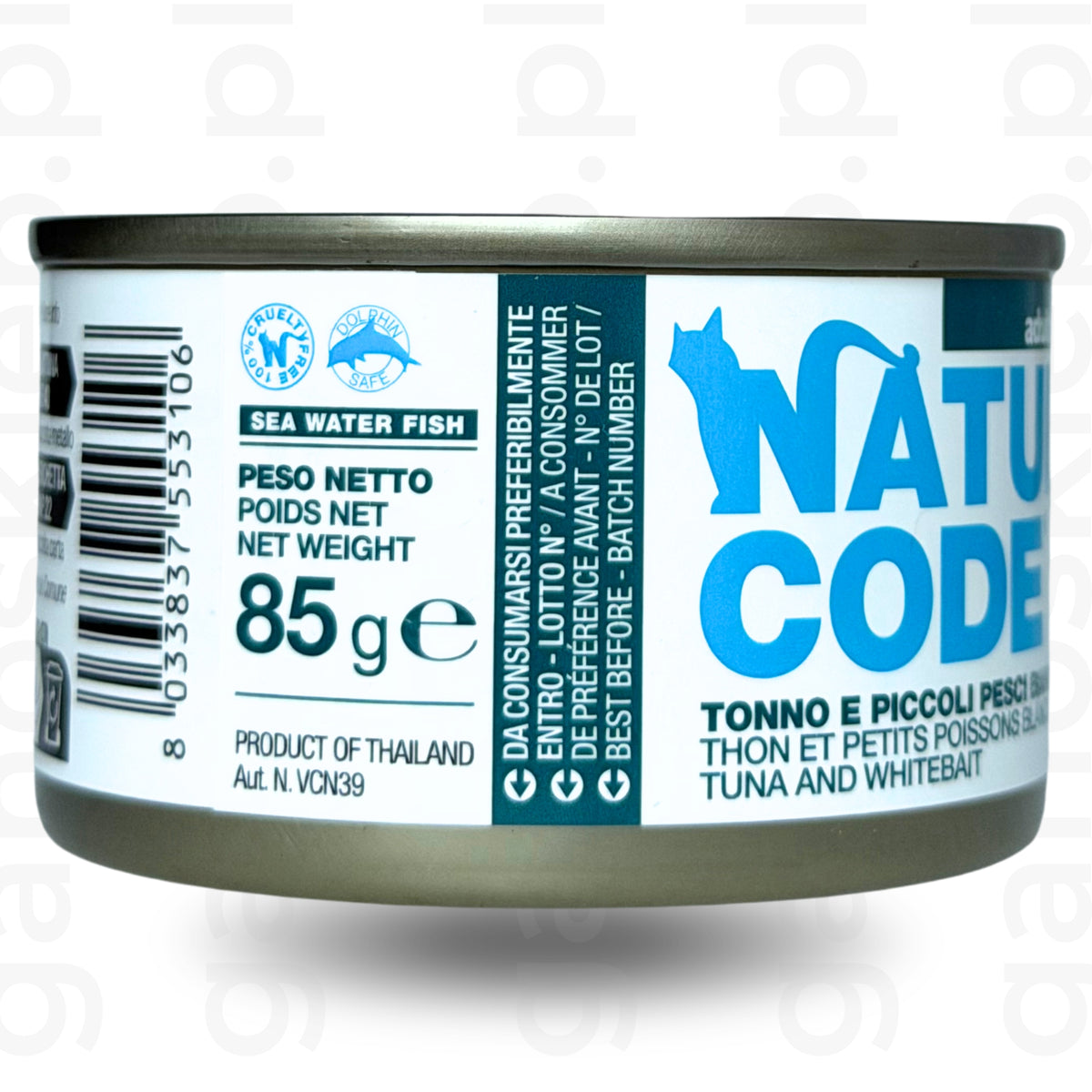 NATURAL CODE Cat 10 – tuńczyk i młode ryby (85g)  mokra karma dla kota
