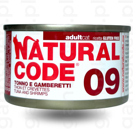 NATURAL CODE Cat 09 – tuńczyk i krewetki (85g)