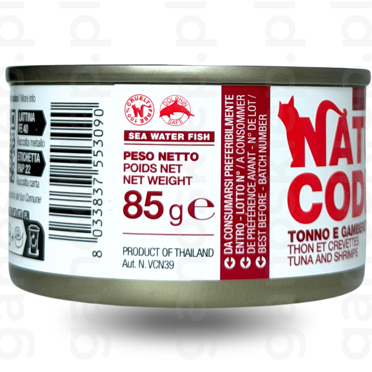 NATURAL CODE 09 – tuńczyk i krewetki (85g)  mokra karma dla kota