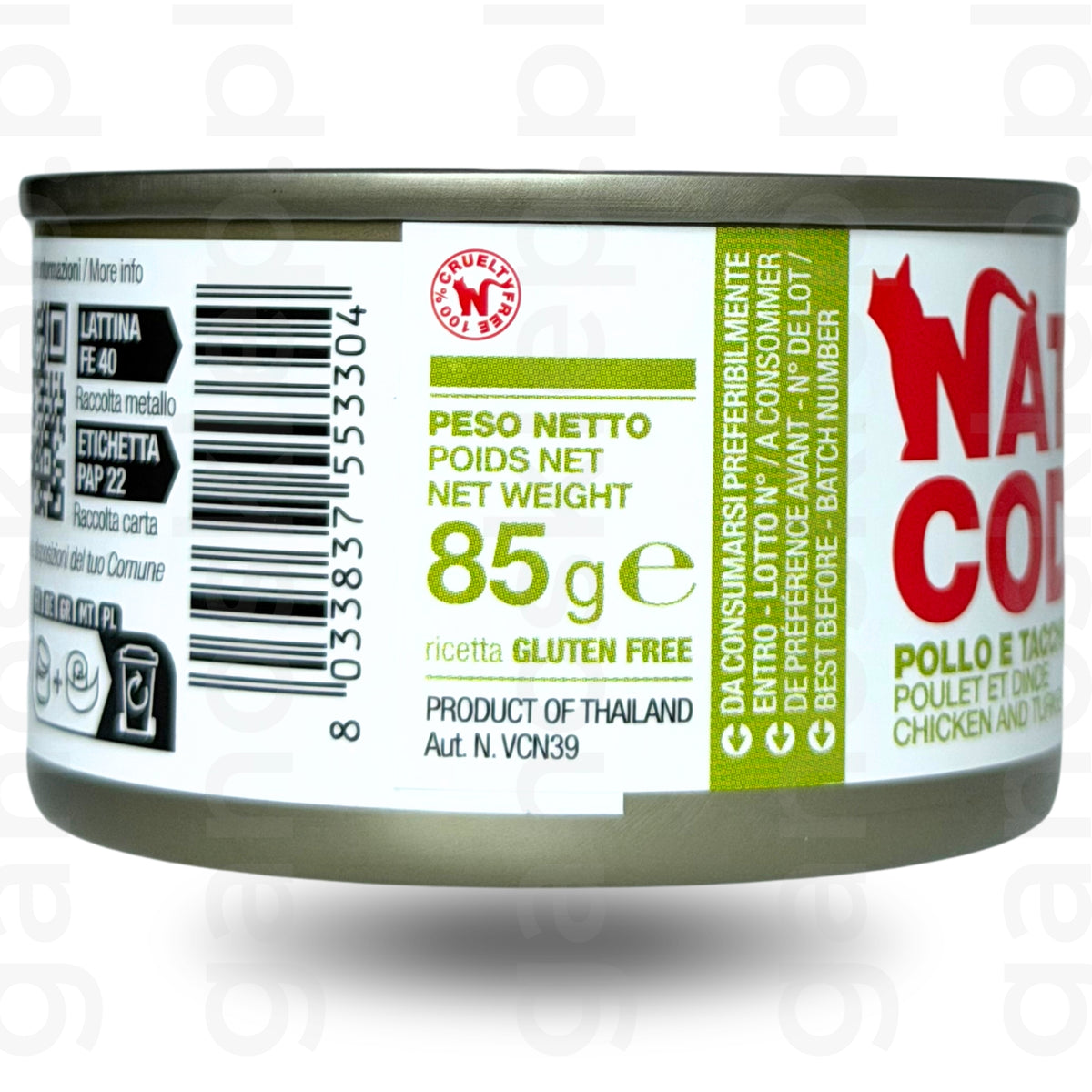 NATURAL CODE 30 – kurczak i indyk w galarecie (85g) mokra karma dla kota