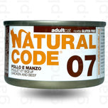 NATURAL CODE 07 – Kurczak i wołowina (85g)  mokra karma dla kota
