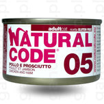 NATURAL CODE 05 – kurczak i szynka (85g)  mokra karma dla kota