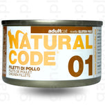 NATURAL CODE 01 – filet z kurczaka (85g)  mokra karma dla kota
