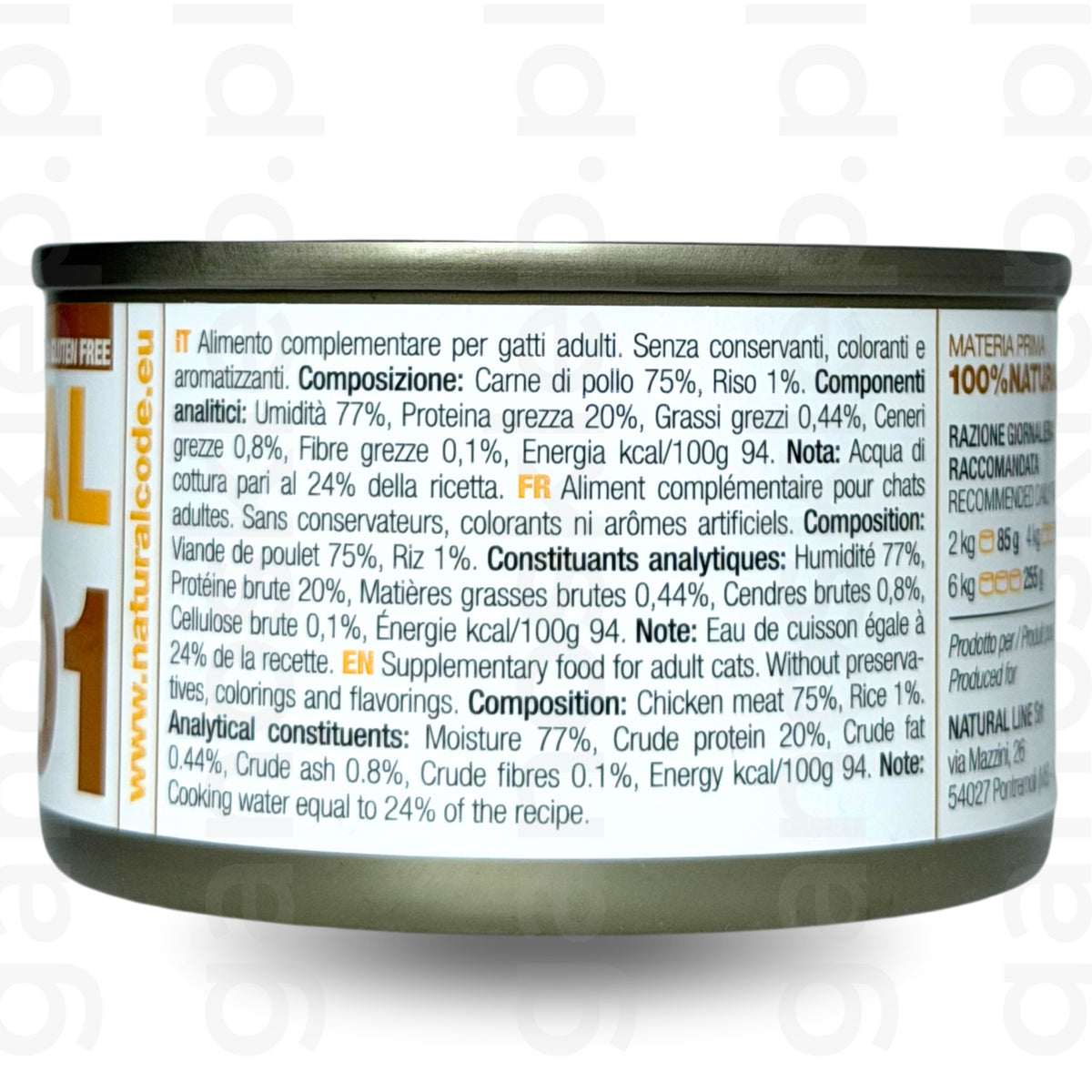 NATURAL CODE 01 – filet z kurczaka (85g)  mokra karma dla kota