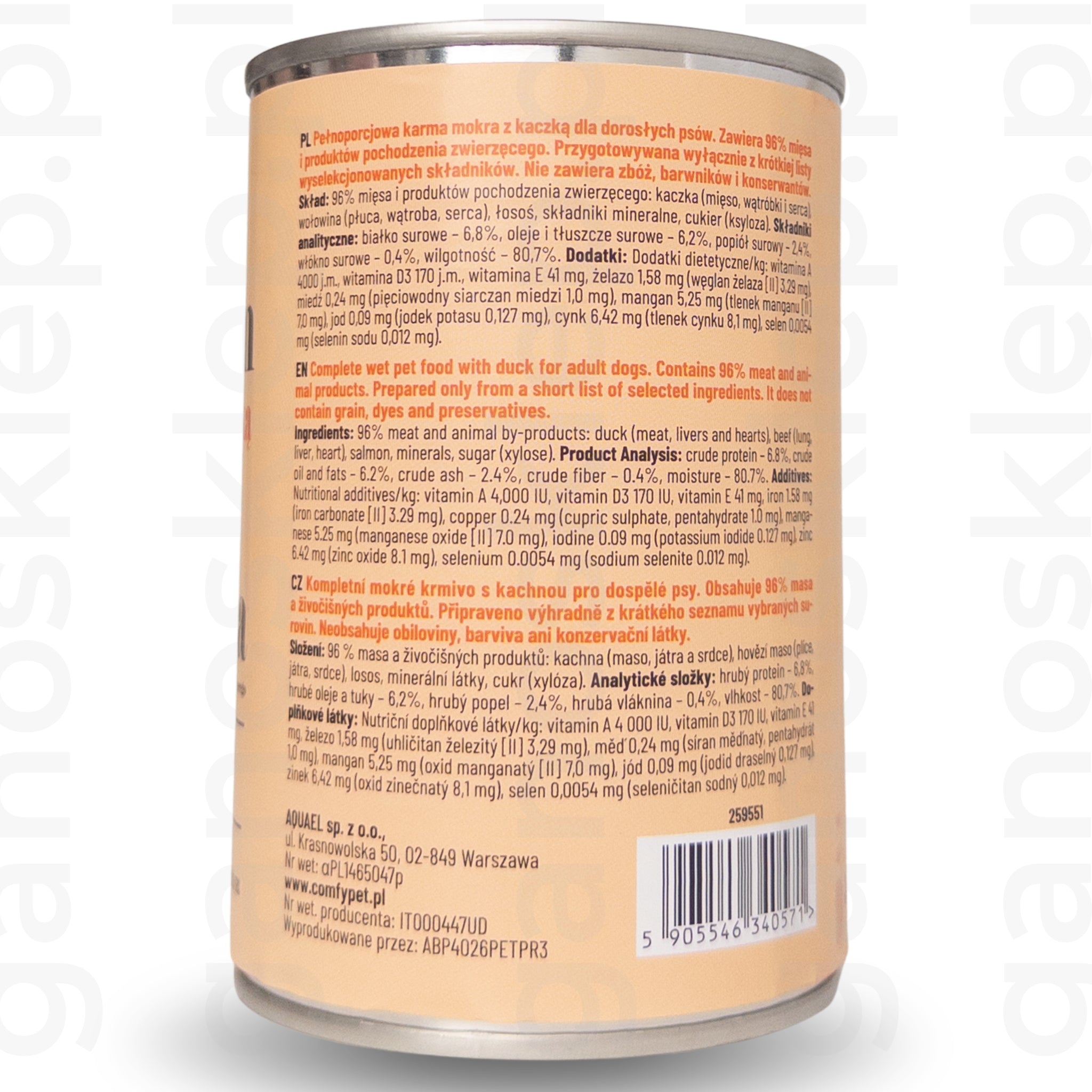 Comfy Appetit PREMIUM – Kaczka (400g)