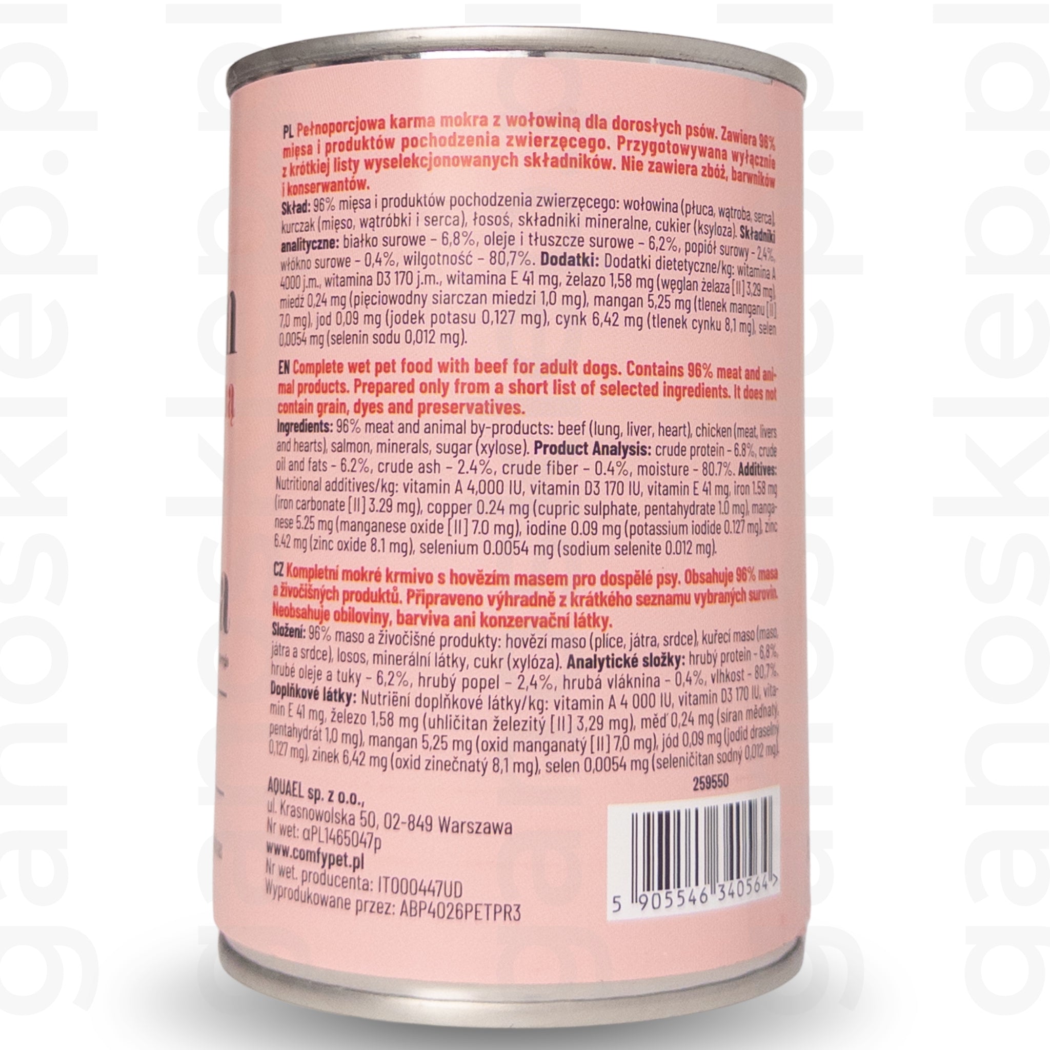 Comfy Appetit PREMIUM – Wołowina (400g)