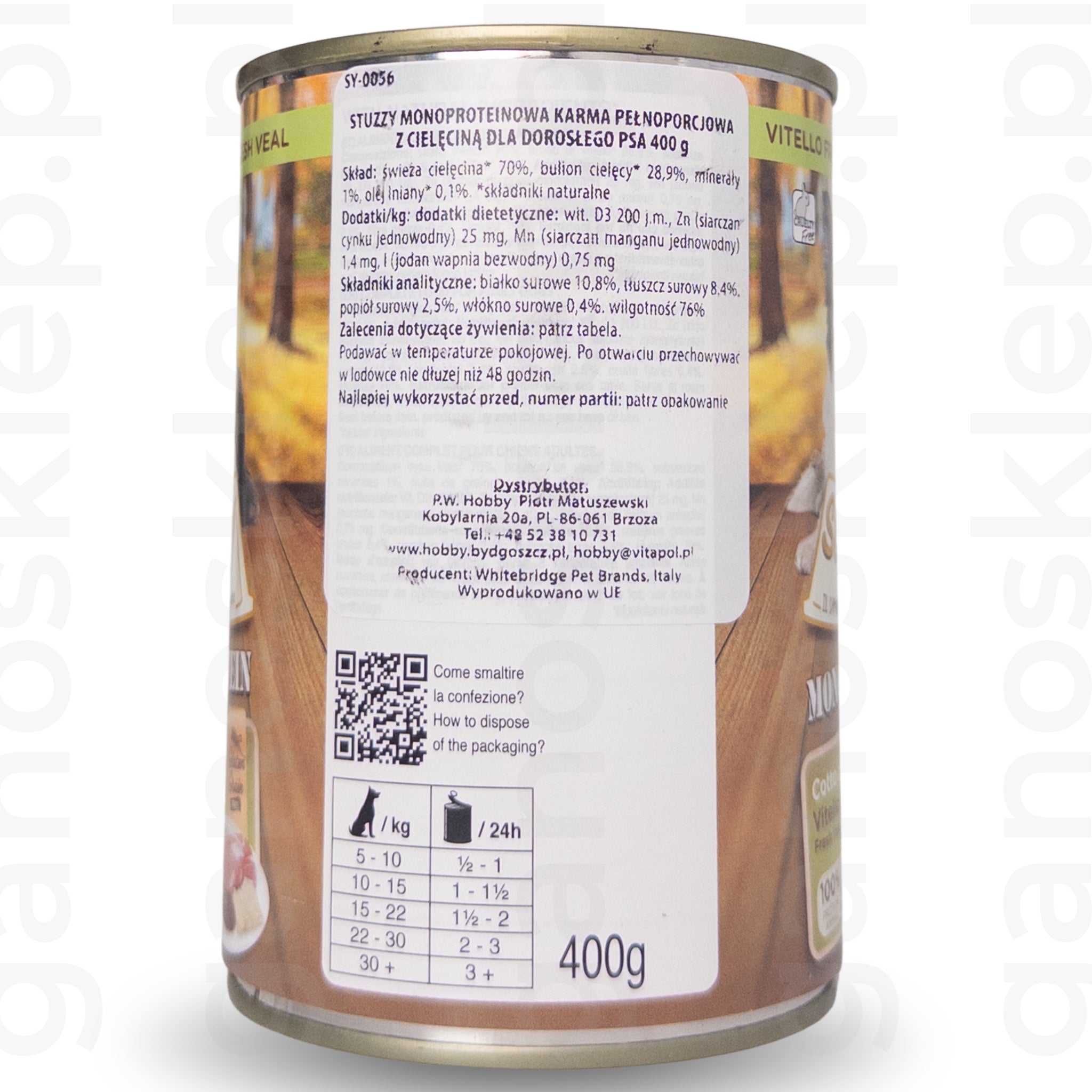 Stuzzy Monoprotein – Cielęcina (400g)