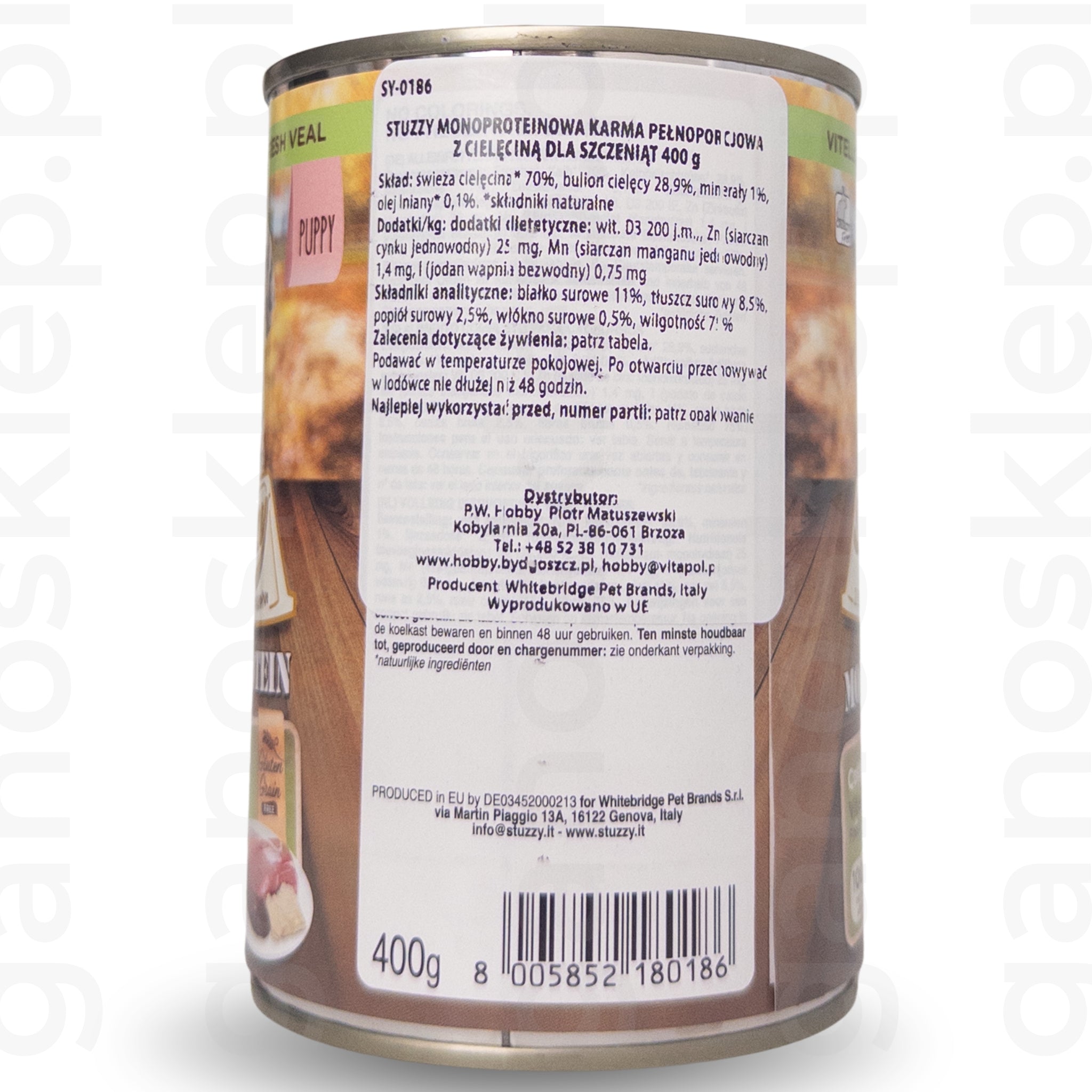 Stuzzy Monoprotein Puppy – Cielęcina (150g, 400g)