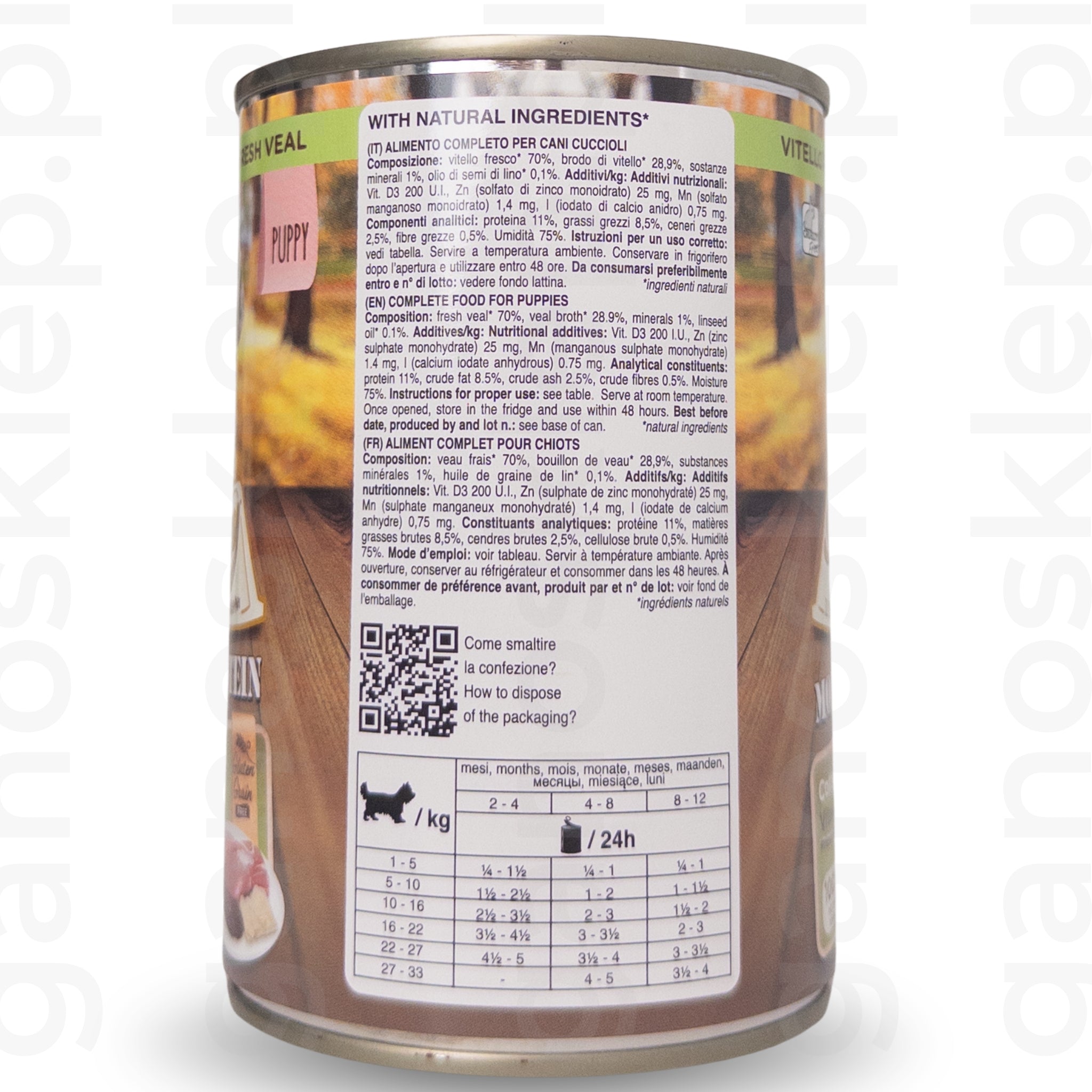 Stuzzy Monoprotein Puppy – Cielęcina (150g, 400g)