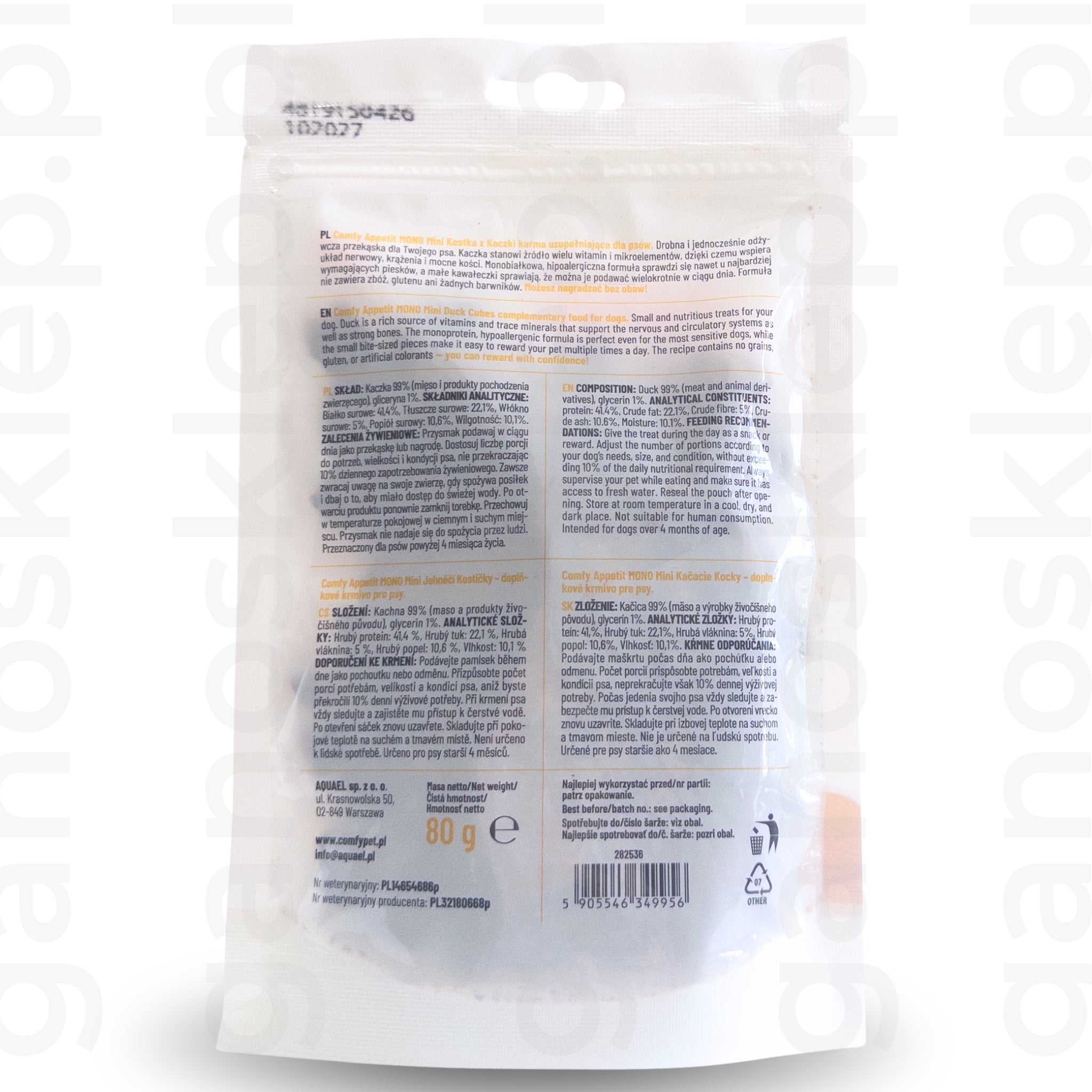 COMFY APPETIT MONO KOSTKA MIN KACZKA (80G)