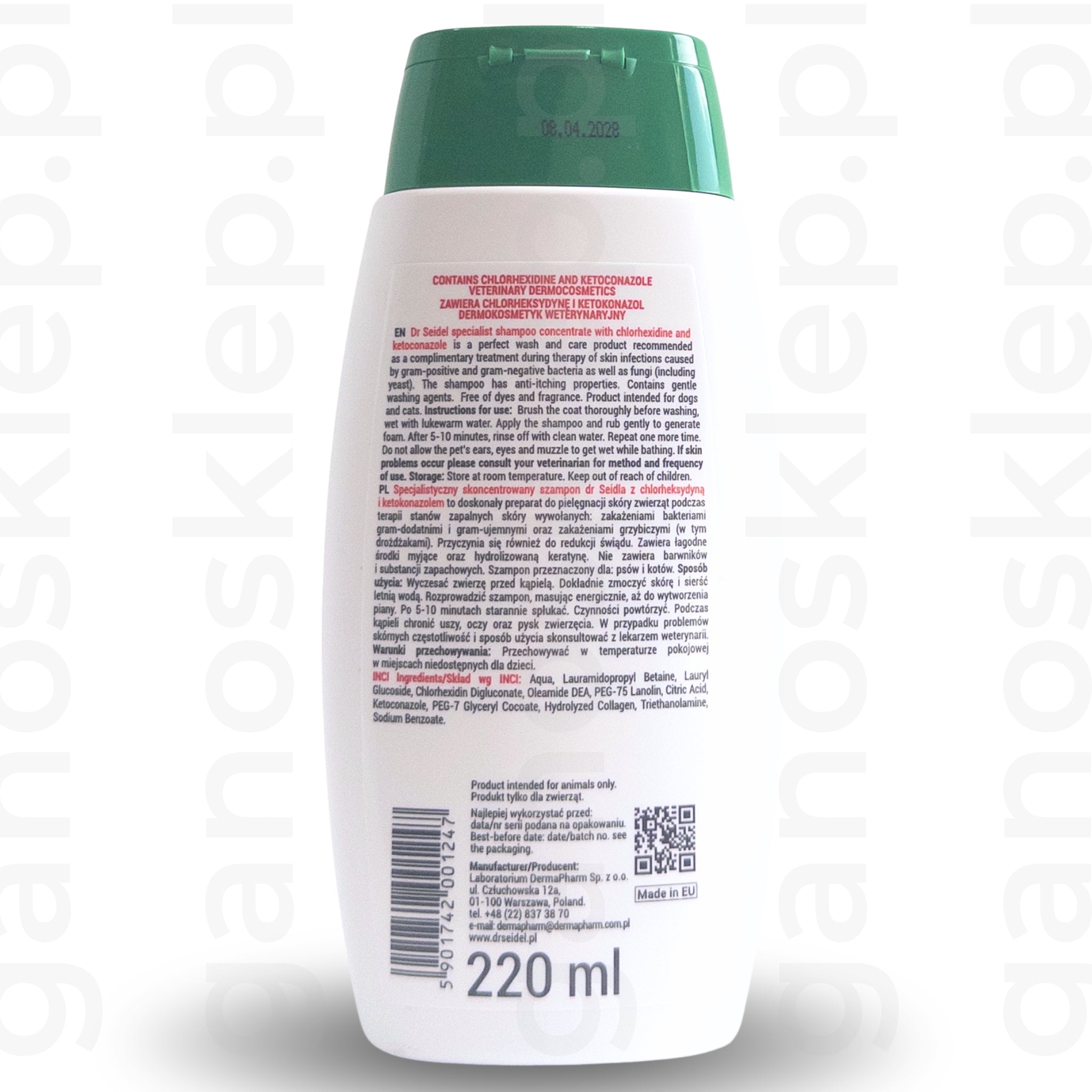 Dr Seidel szampon Chlorheksydyna Ketokonazol (220 ml)