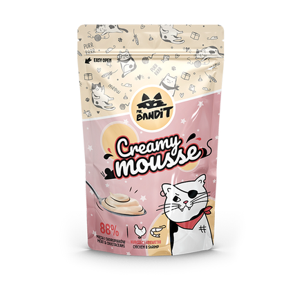 Mr. BANDIT Creamy mousse kurczak i krewetki (60g)