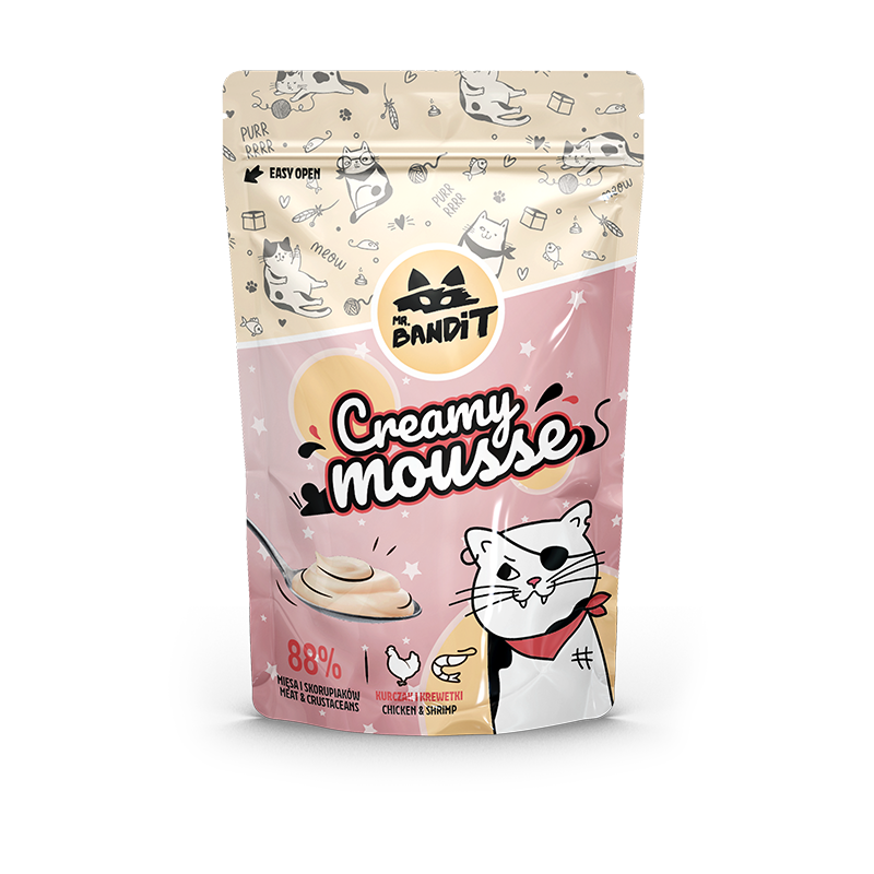 Mr. BANDIT Creamy mousse kurczak i krewetki (60g)