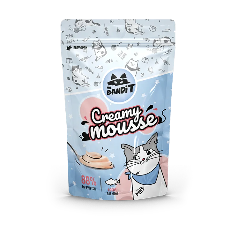 Mr. BANDIT Creamy mousse z łososiem (60g)