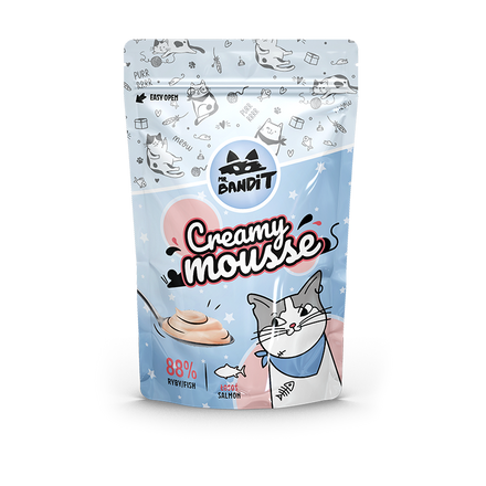 Mr. BANDIT Creamy mousse z łososiem (60g)
