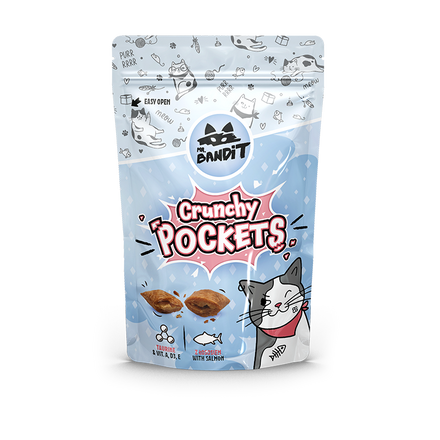 Mr. BANDIT Crunchy Pockets z łososiem (40g)