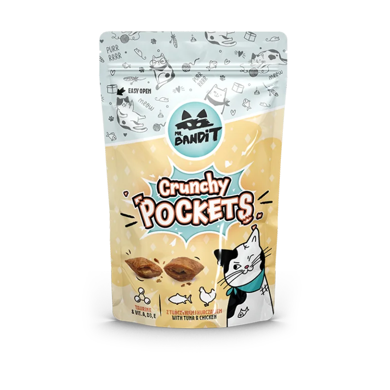 Mr. BANDIT Crunchy Pockets z tuńczykiem i kurczakiem (40g)