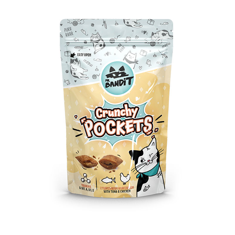 Mr. BANDIT Crunchy Pockets z tuńczykiem i kurczakiem (40g)