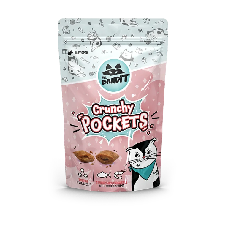 Mr. BANDIT Crunchy Pockets z tuńczykiem i krewetkami (40g)