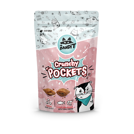 Mr. BANDIT Crunchy Pockets z tuńczykiem i krewetkami (40g)
