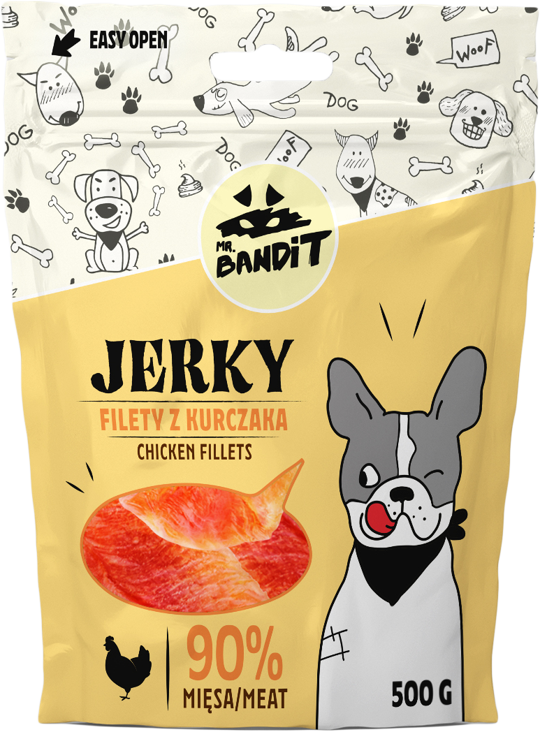 Mr. Bandit JERKY – Filet z kurczaka (500g)