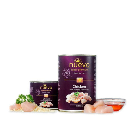 Nuevo mokra karma dla kociąt Kurczak (200g, 400g)