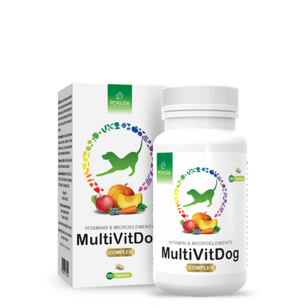 POKUSA GreenLine MultiVit Dog – Witaminy dla psa (120szt.)