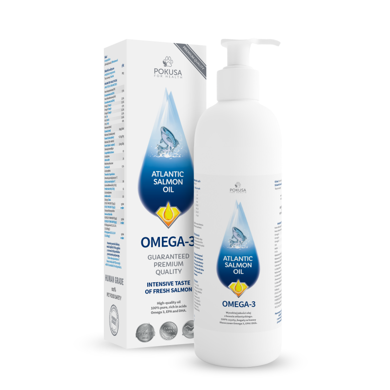 POKUSA – olej z łososia (100ml, 300ml, 1l)