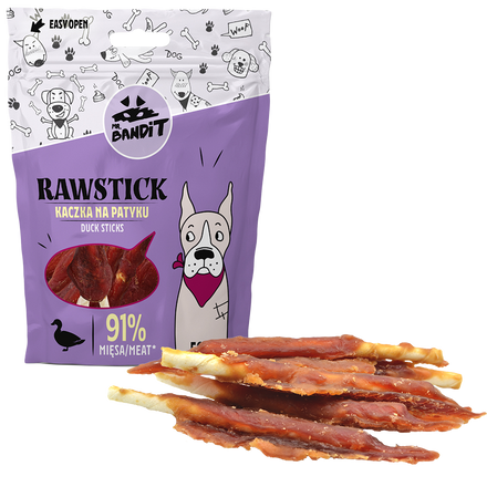 Mr. Bandit RAWSTICK – Kaczka na patyku (500g)