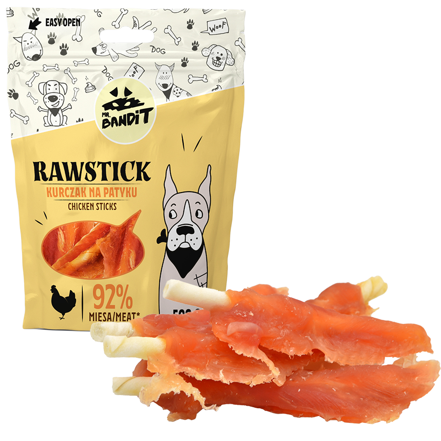 Mr. Bandit RAWSTICK – Kurczak na patyku (500g)