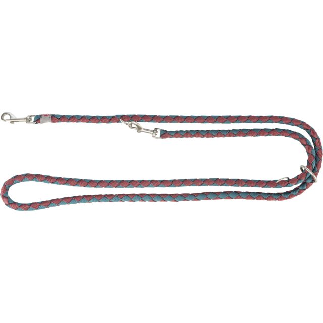 TRIXIE Smycz regulowana Cavo – sangria/petrol